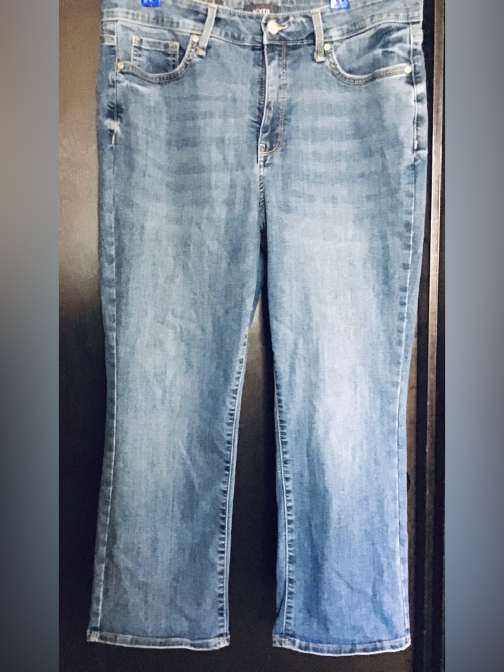 NYDJ Light Blue Cropped Straight Leg Women's Jeans